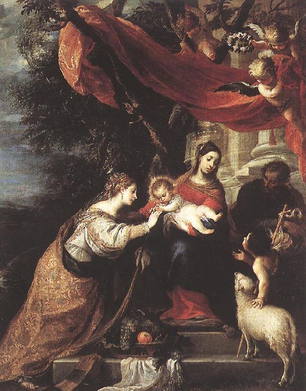CEREZO, Mateo The Mystic Marriage of St Catherine klj